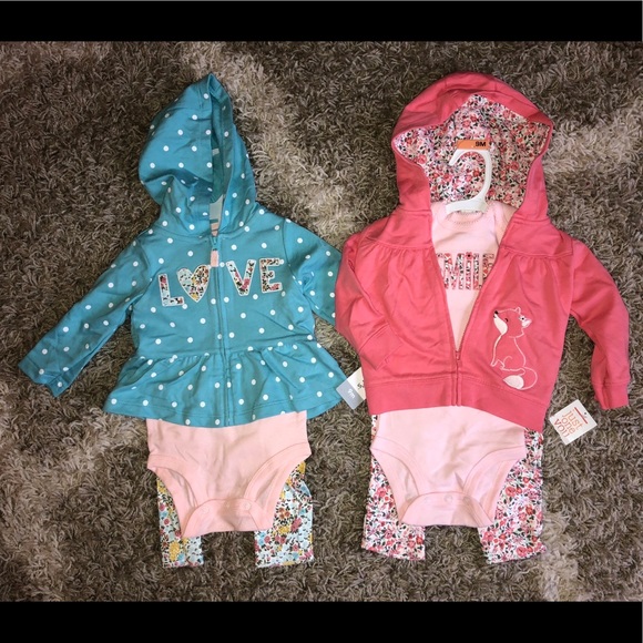 Carter's Other - Two Carters Brand 3-pc outfits, 9 Months ~New~ Carter's Other - Two Carters Brand 3-pc outfits, 9 Months ~New~